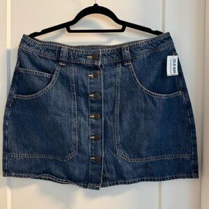 Dark Blue Denim Mini Skirt brand new with tags